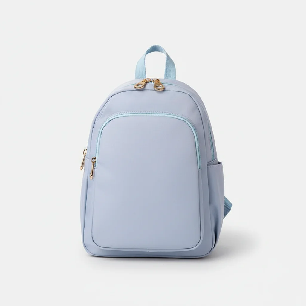Petit sac à dos femme bleu ciel oxford - Vue 15 - petit sac à dos