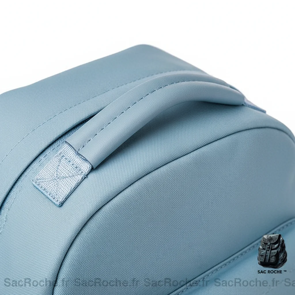Petit sac à dos femme bleu ciel oxford - Vue 17 - petit sac à dos