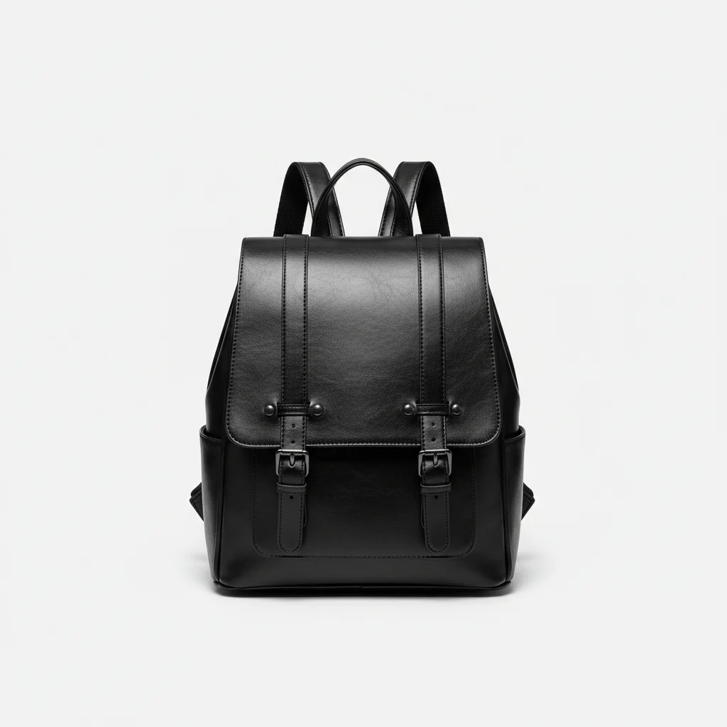 Petit sac à dos femme cuir noir élégant - Vue 1 - petit sac à dos