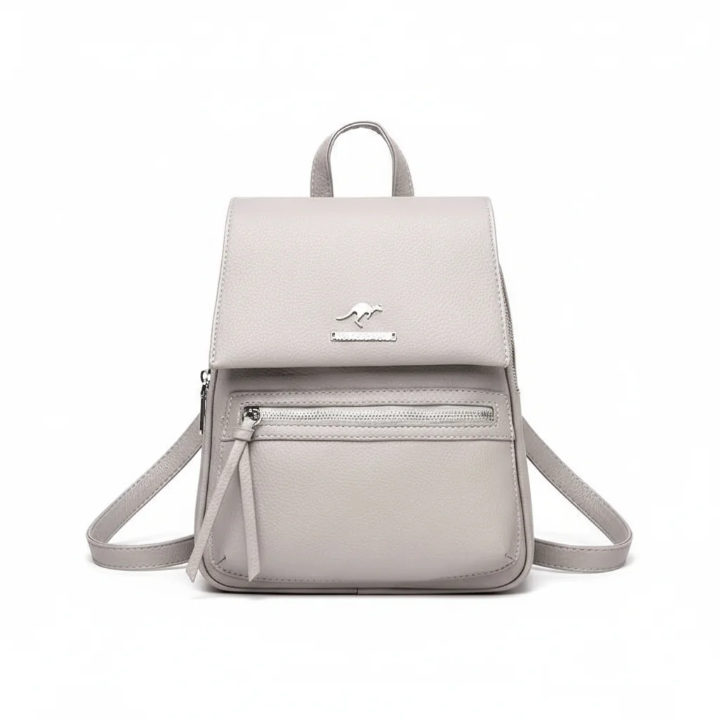 Petit sac à dos femme grainé polyvalent - Vue 1 - petit sac à dos