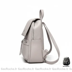 Petit sac à dos femme grainé polyvalent - Vue 2 - petit sac à dos