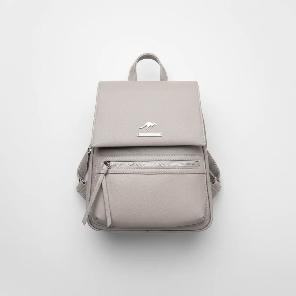 Petit sac à dos femme grainé polyvalent - Vue 3 - petit sac à dos