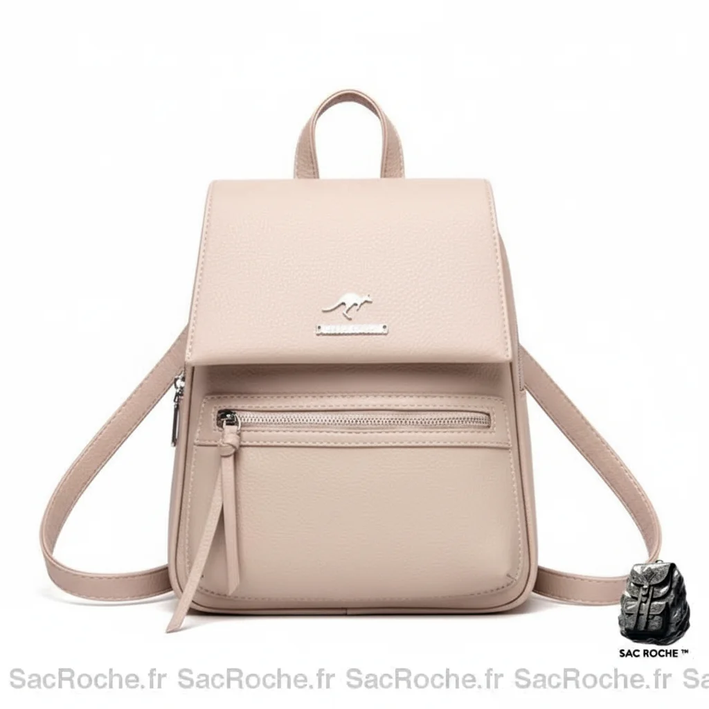 Petit sac à dos femme grainé polyvalent - Vue 4 - petit sac à dos