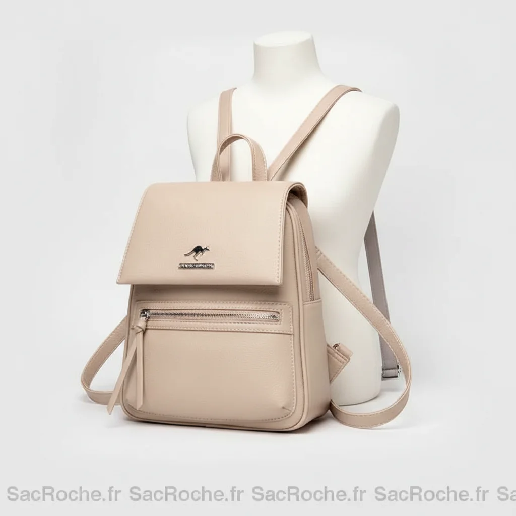 Petit sac à dos femme grainé polyvalent - Vue 5 - petit sac à dos