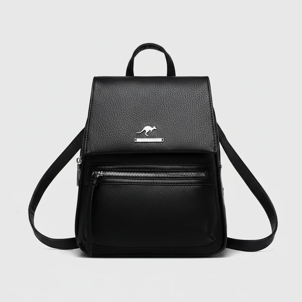 Petit sac à dos femme grainé polyvalent - Vue 6 - petit sac à dos