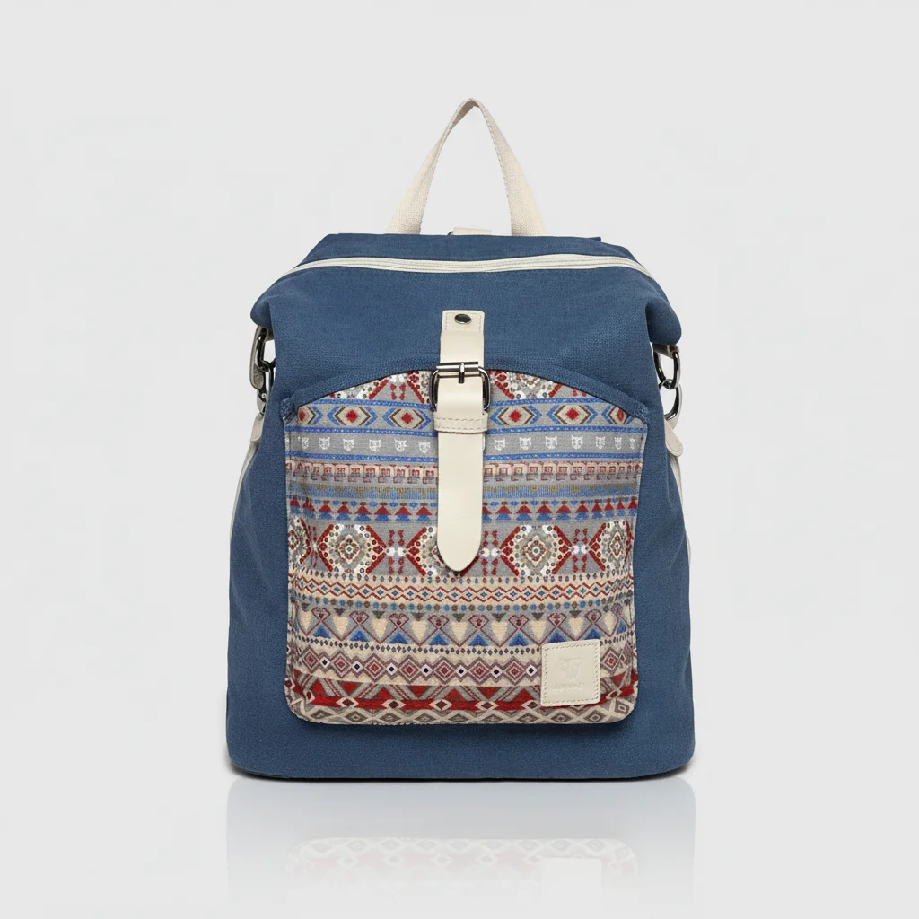 Petit sac à dos femme motif bohème - Vue 2 - petit sac à dos