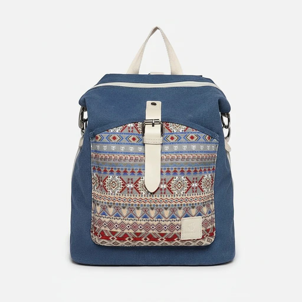 Petit sac à dos femme motif bohème - Vue 3 - petit sac à dos