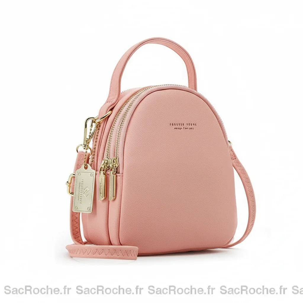 Petit sac à dos femme multi-zip polyvalent - Vue 5 - petit sac à dos