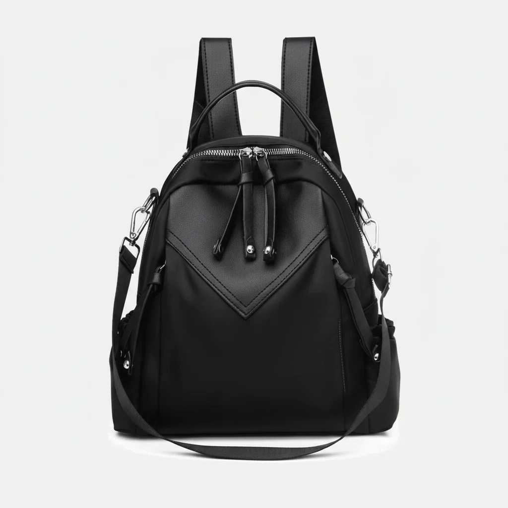 Petit sac à dos femme noir étanche - Vue 1 - petit sac à dos