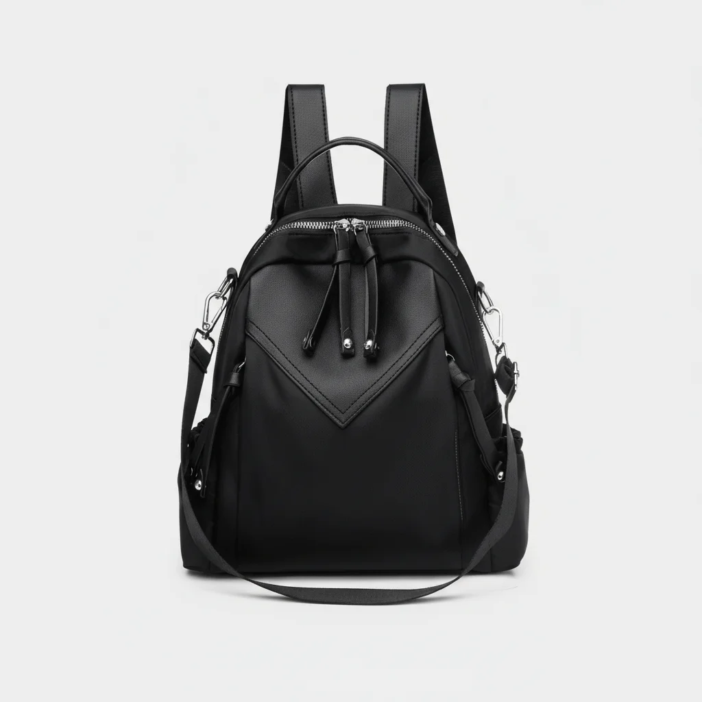 Petit sac à dos femme noir étanche - Vue 3 - petit sac à dos