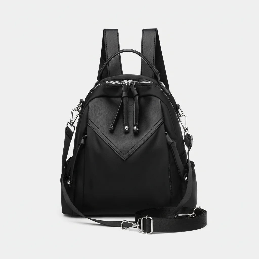 Petit sac à dos femme noir étanche - Vue 5 - petit sac à dos