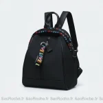 Petit sac à dos femme noir style coréen - Vue 1 - petit sac à dos