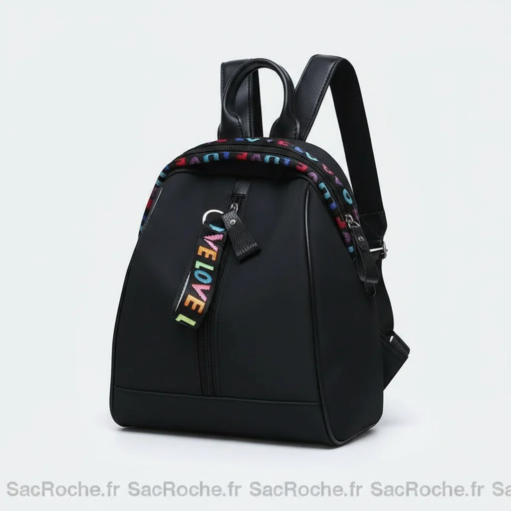 Petit sac à dos femme noir style coréen - Vue 1 - petit sac à dos