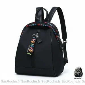 Petit sac à dos femme noir style coréen - Vue 2 - petit sac à dos