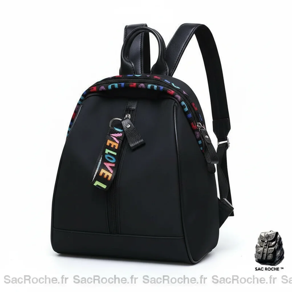 Petit sac à dos femme noir style coréen - Vue 2 - petit sac à dos