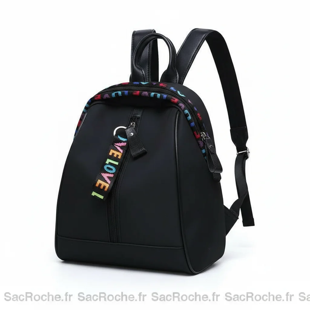 Petit sac à dos femme noir style coréen - Vue 3 - petit sac à dos