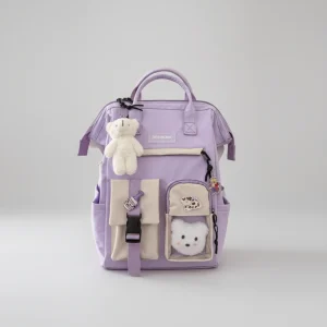 Petit sac à dos femme polyvalent en polyester - Vue 1 - petit sac à dos