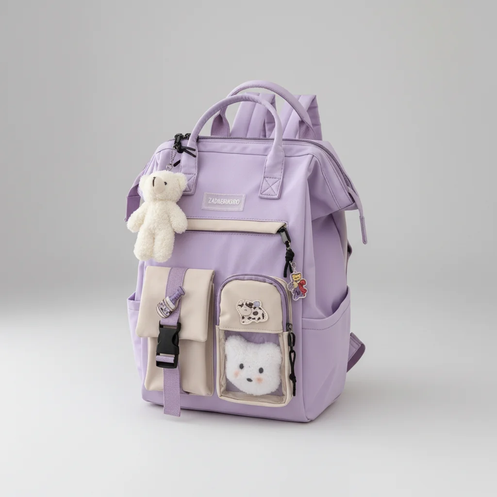 Petit sac à dos femme polyvalent en polyester - Vue 4 - petit sac à dos