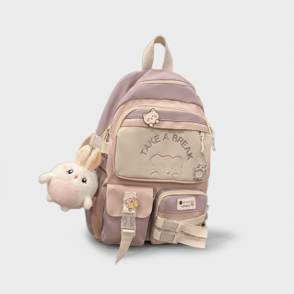 Petit sac à dos femme polyvalent en polyester - Vue 8 - petit sac à dos