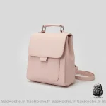 Petit sac à dos femme rose épuré - Vue 1 - petit sac à dos