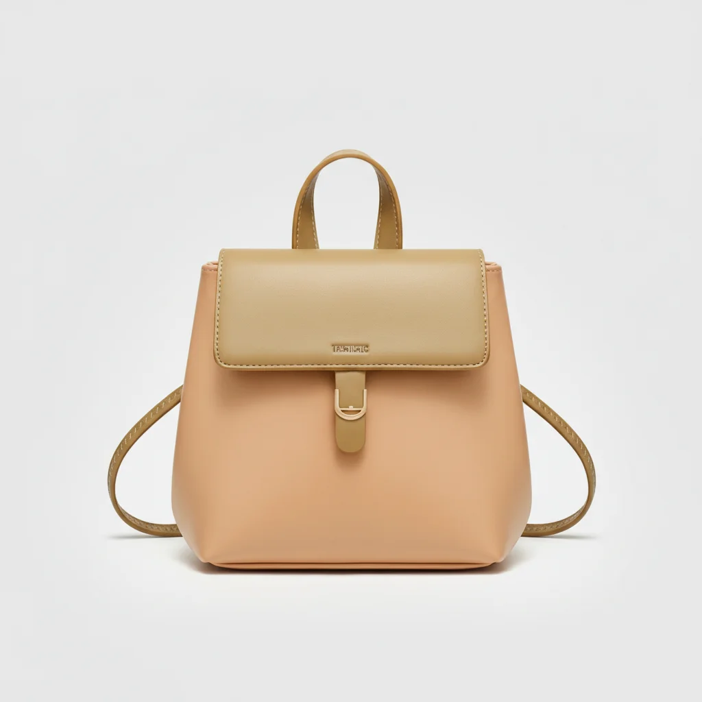 Petit sac à dos femme simili cuir bicolore - Vue 6 - petit sac à dos