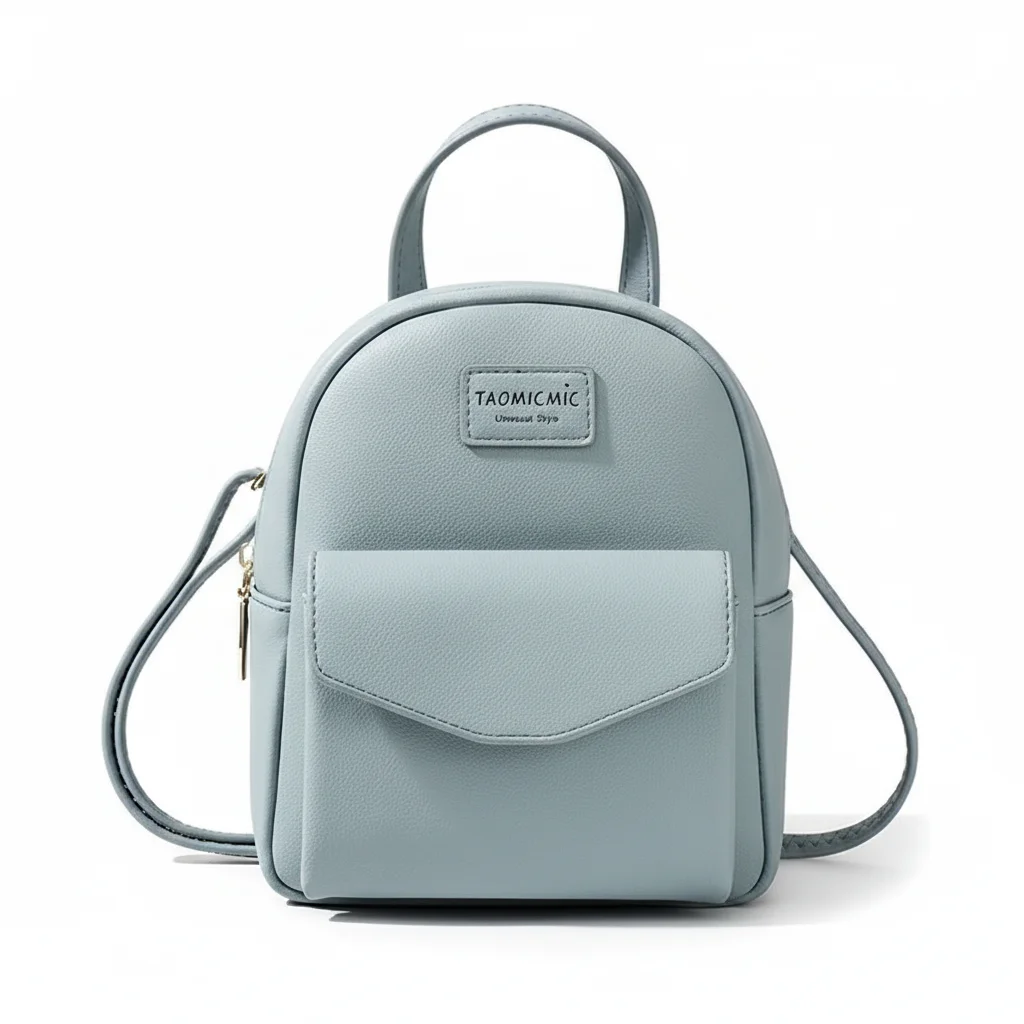 Petit sac à dos femme simili cuir jaune - Vue 7 - petit sac à dos