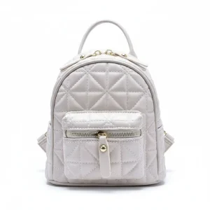 Petit sac à dos femme simili cuir matelassé - Vue 2 - petit sac à dos