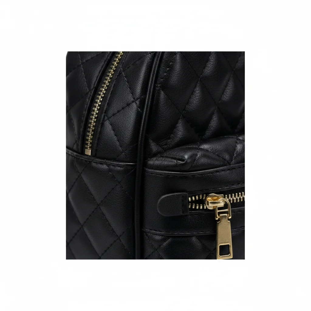 Petit sac à dos femme simili cuir matelassé - Vue 4 - petit sac à dos