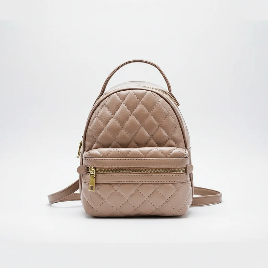 Petit sac à dos femme simili cuir matelassé - Vue 5 - petit sac à dos