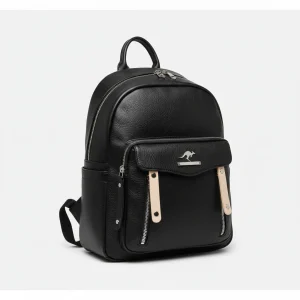 Petit sac à dos femme texturé noir - Vue 1 - petit sac à dos