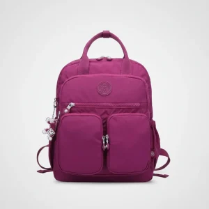 Petit sac à dos femme tissu violet - Vue 1 - petit sac à dos