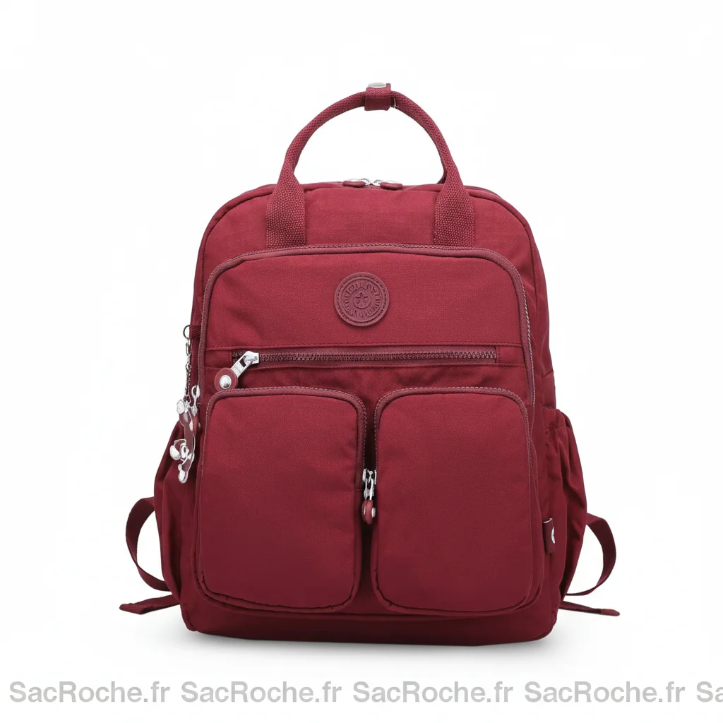 Petit sac à dos femme tissu violet - Vue 9 - petit sac à dos