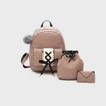 Petit sac à dos femme 3 pièces polyvalent - Vue 1 - petit sac à dos