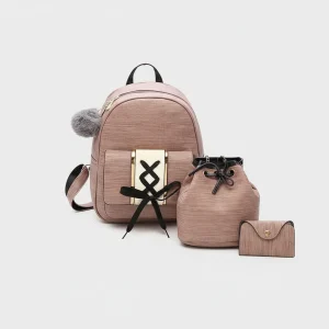 Petit sac à dos femme 3 pièces polyvalent - Vue 1 - petit sac à dos