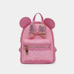 Petit sac à dos fille rose à paillettes - Vue 1 - petit sac à dos
