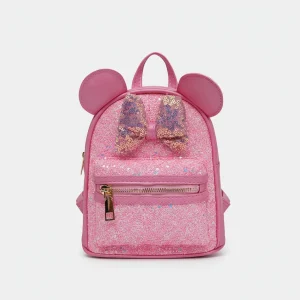 Petit sac à dos fille rose à paillettes - Vue 1 - petit sac à dos