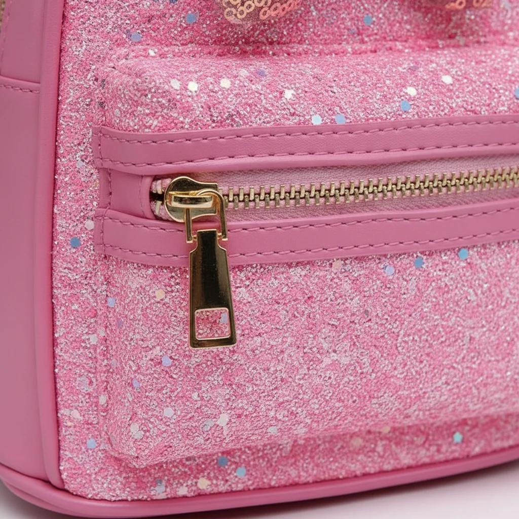 Petit sac à dos fille rose à paillettes - Vue 4 - petit sac à dos