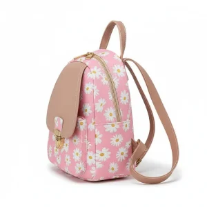 Petit sac à dos fleuri style japonais - Vue 2 - petit sac à dos