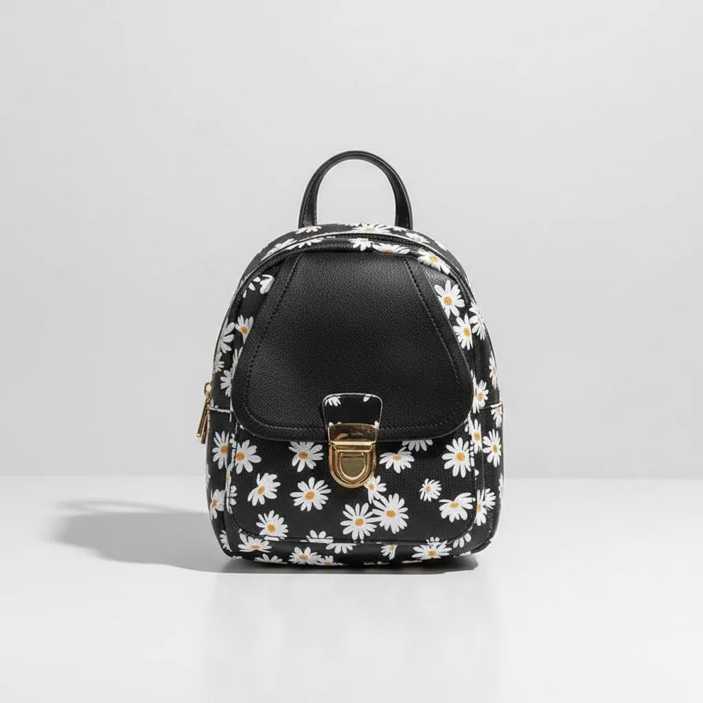 Petit sac à dos fleuri style japonais - Vue 6 - petit sac à dos