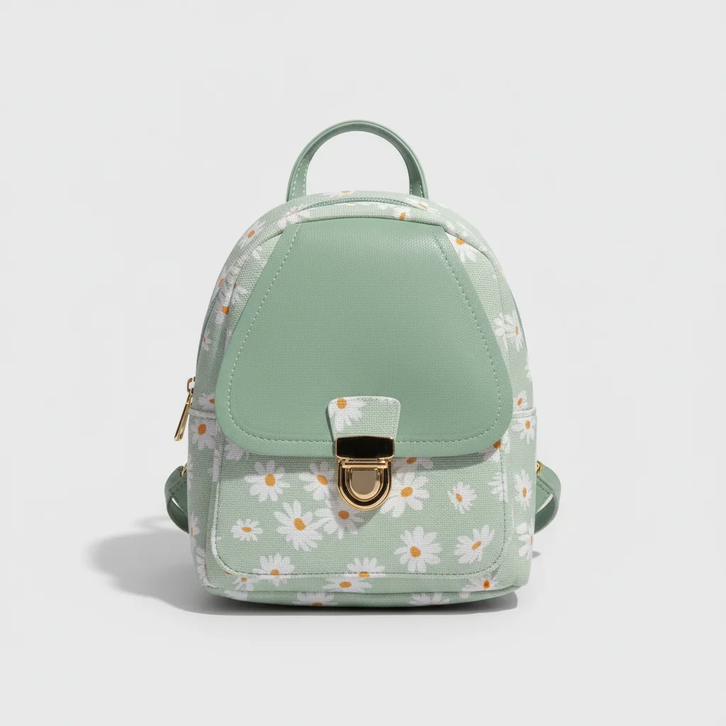 Petit sac à dos fleuri style japonais - Vue 8 - petit sac à dos
