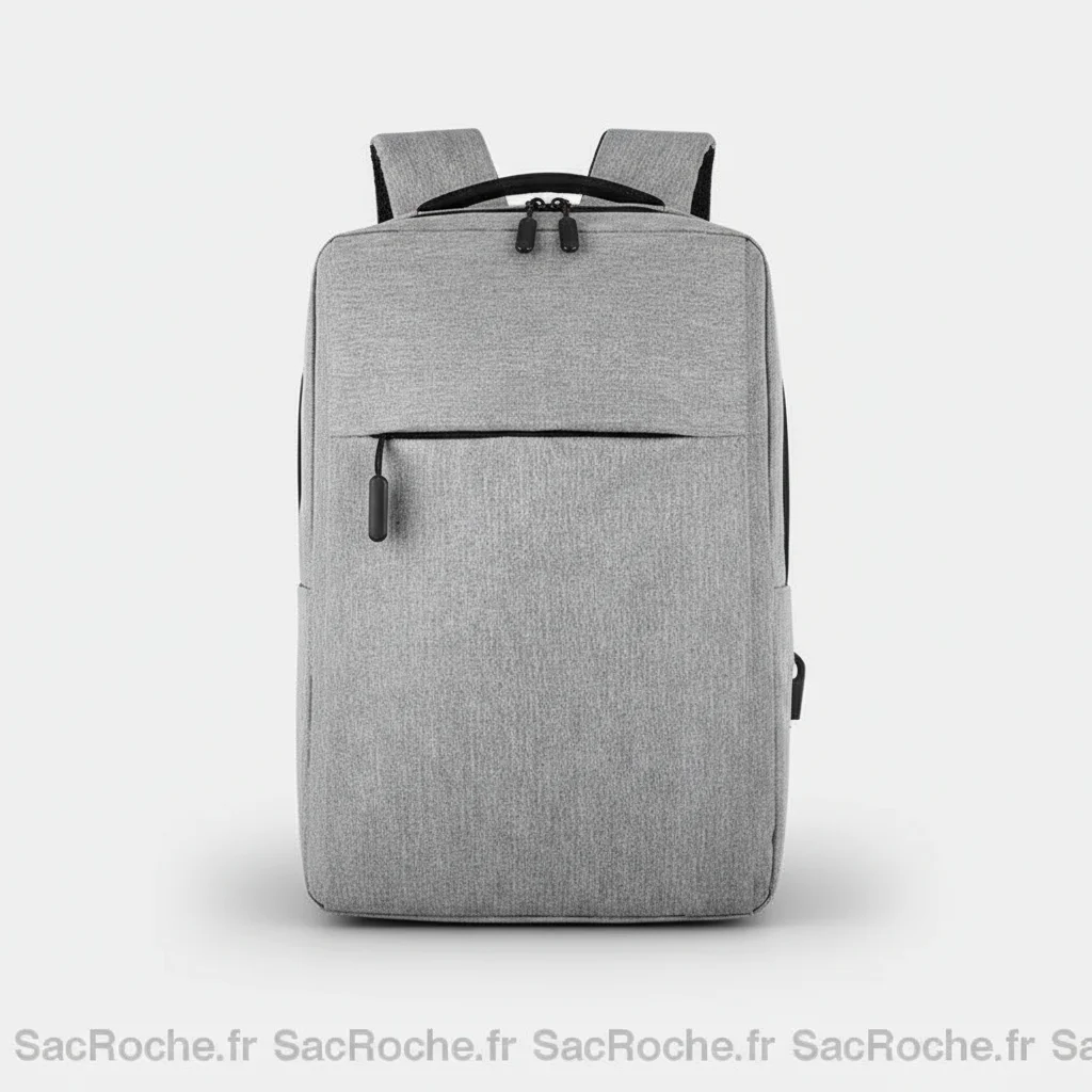 Petit sac à dos gris minimaliste 20l - Vue 5 - petit sac à dos