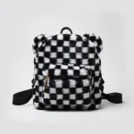 Petit sac à dos motif carreaux original - Vue 1 - petit sac à dos