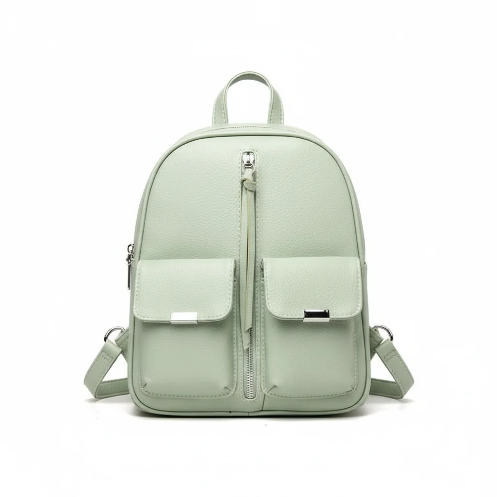 Petit sac à dos multipoches simili cuir - Vue 1 - petit sac à dos