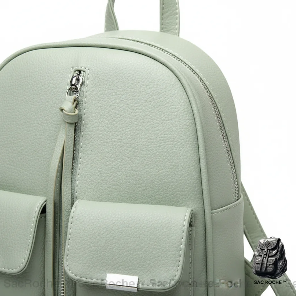 Petit sac à dos multipoches simili cuir - Vue 4 - petit sac à dos