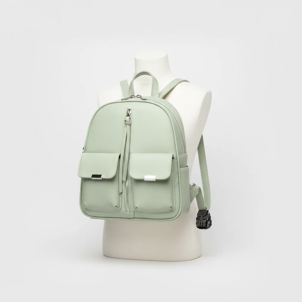 Petit sac à dos multipoches simili cuir - Vue 5 - petit sac à dos