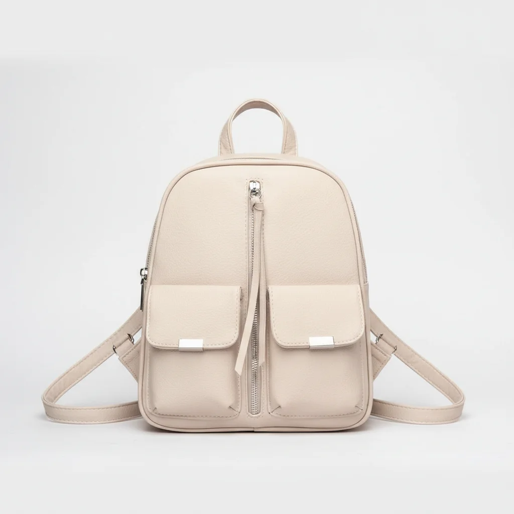 Petit sac à dos multipoches simili cuir - Vue 8 - petit sac à dos