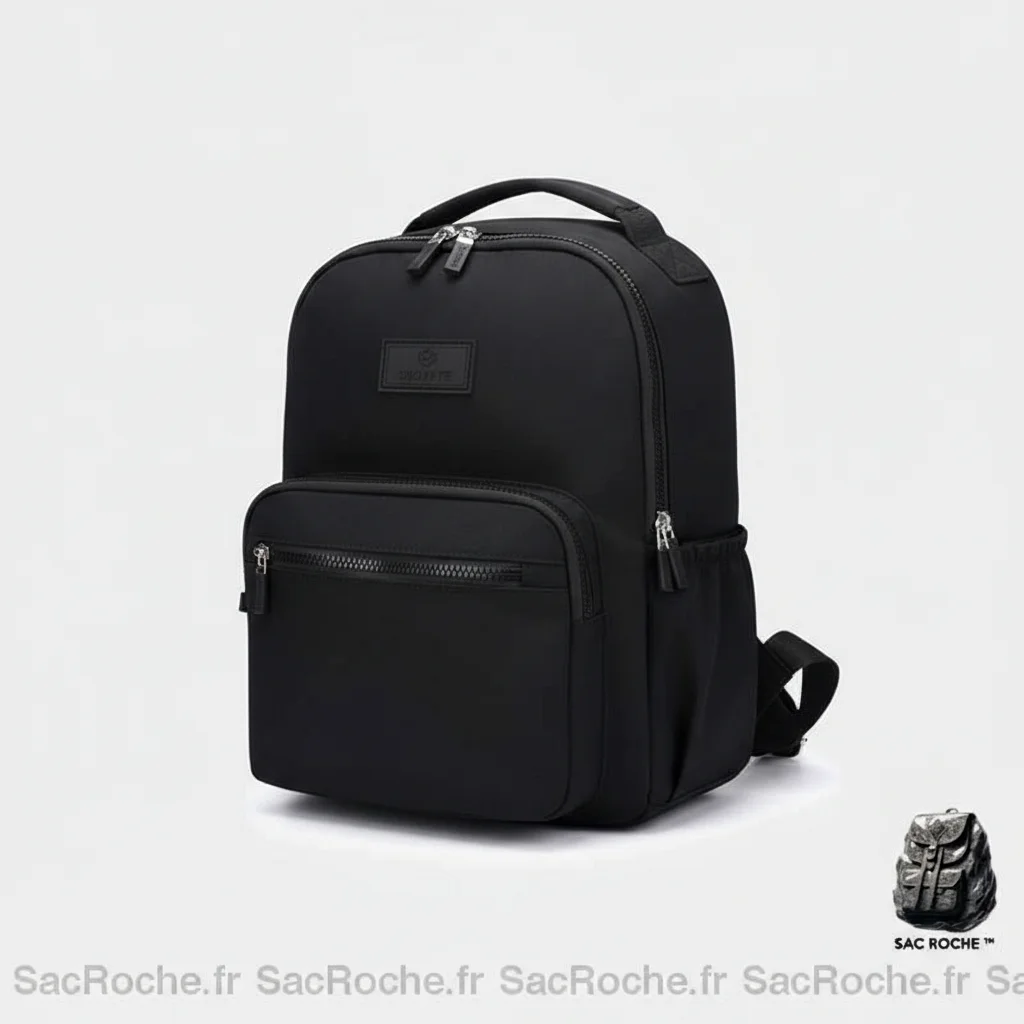 Petit sac à dos noir imperméable polyvalent - Vue 3 - petit sac à dos