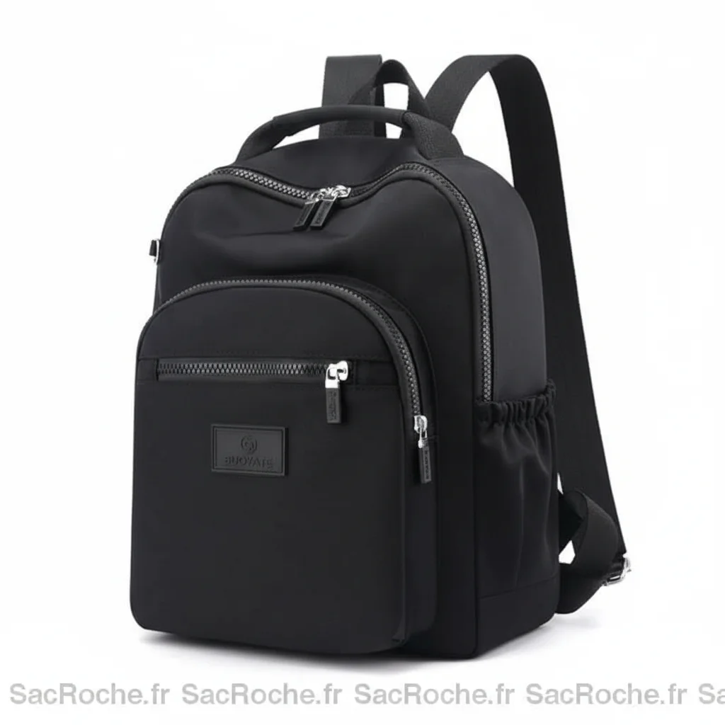 Petit sac à dos noir imperméable polyvalent - Vue 5 - petit sac à dos