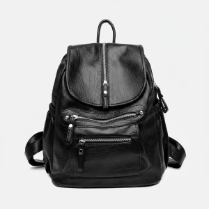 Petit sac à dos noir multi-poches - Vue 1 - petit sac à dos