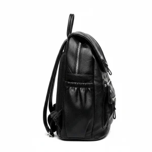 Petit sac à dos noir multi-poches - Vue 2 - petit sac à dos